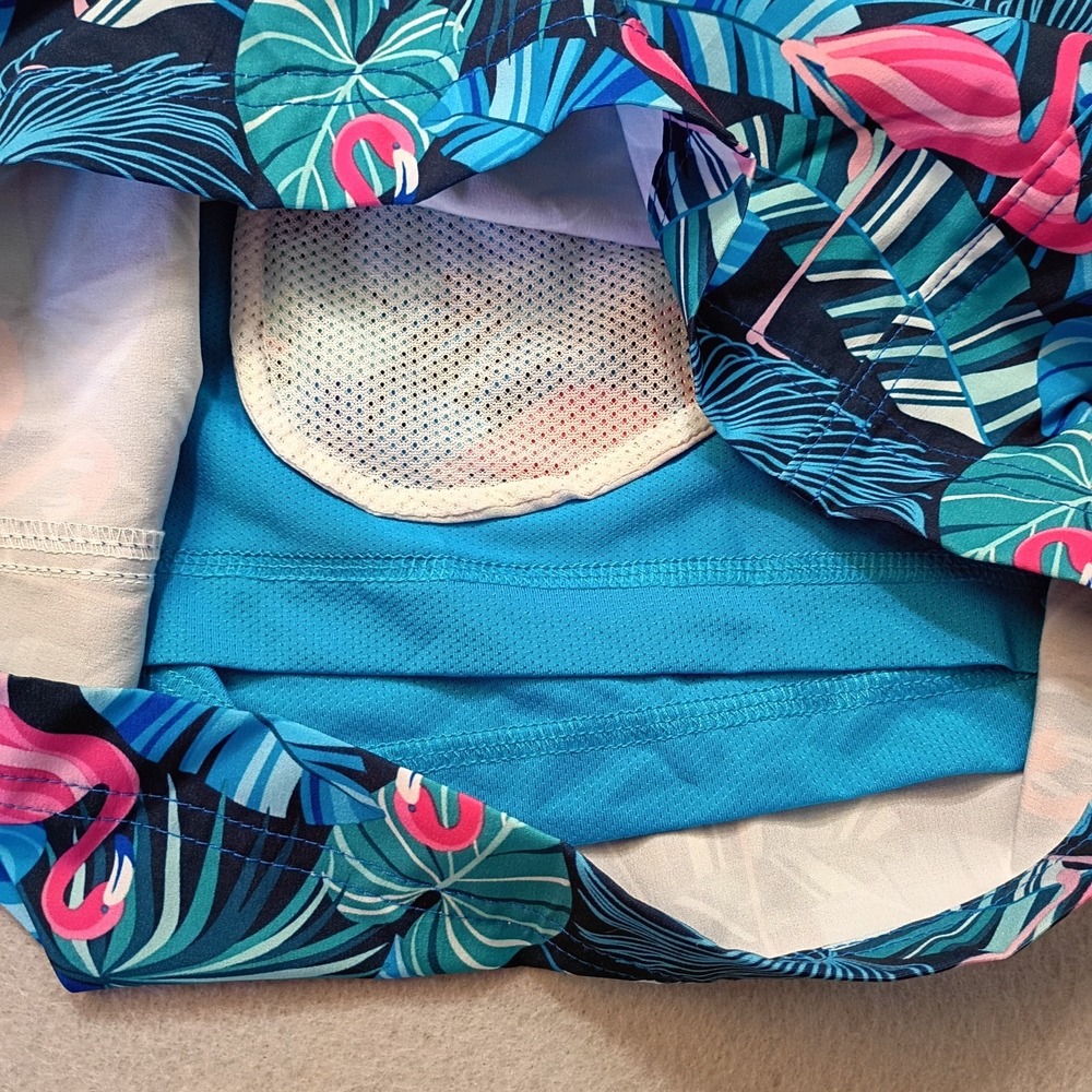 Member's Mark Men's Resort Swim Trunk Size XL Flamingo‎ Tropical Palm Leafs - Picture 11 of 12